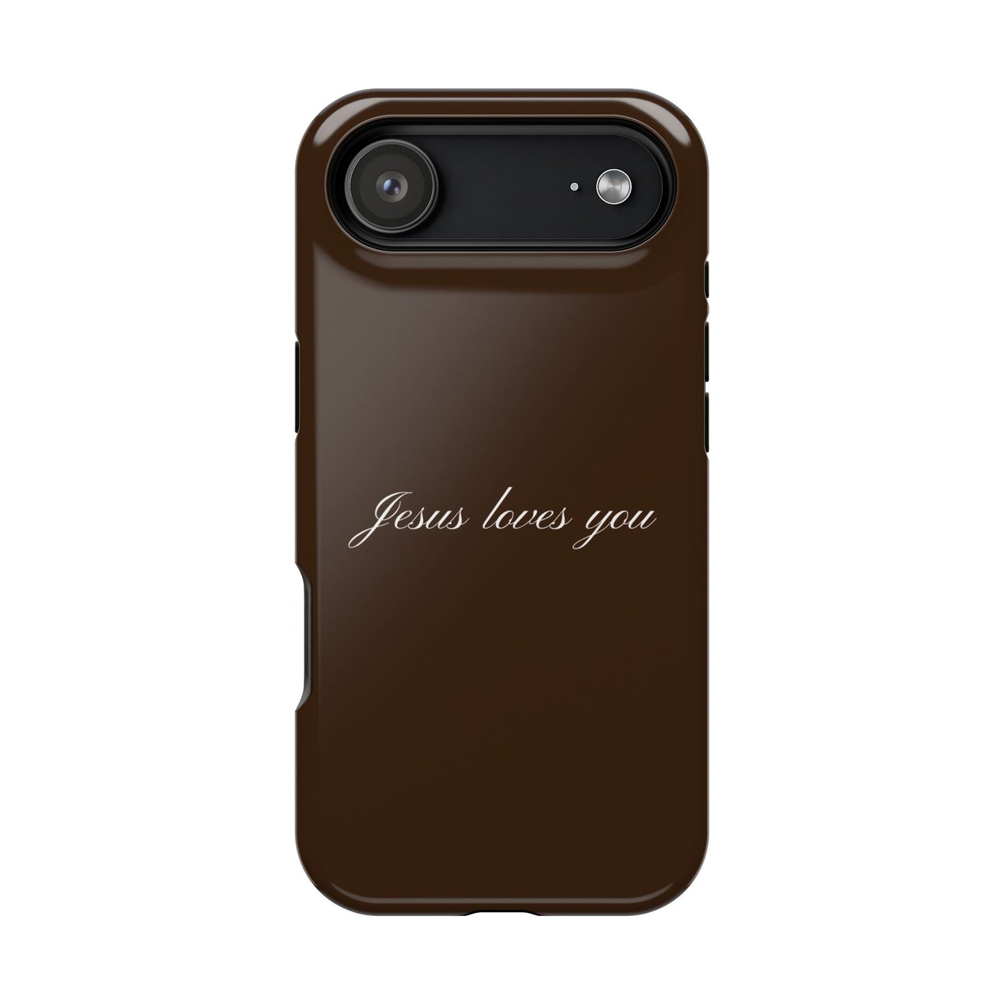 Jesus loves you Espresso MagSafe Phone Case