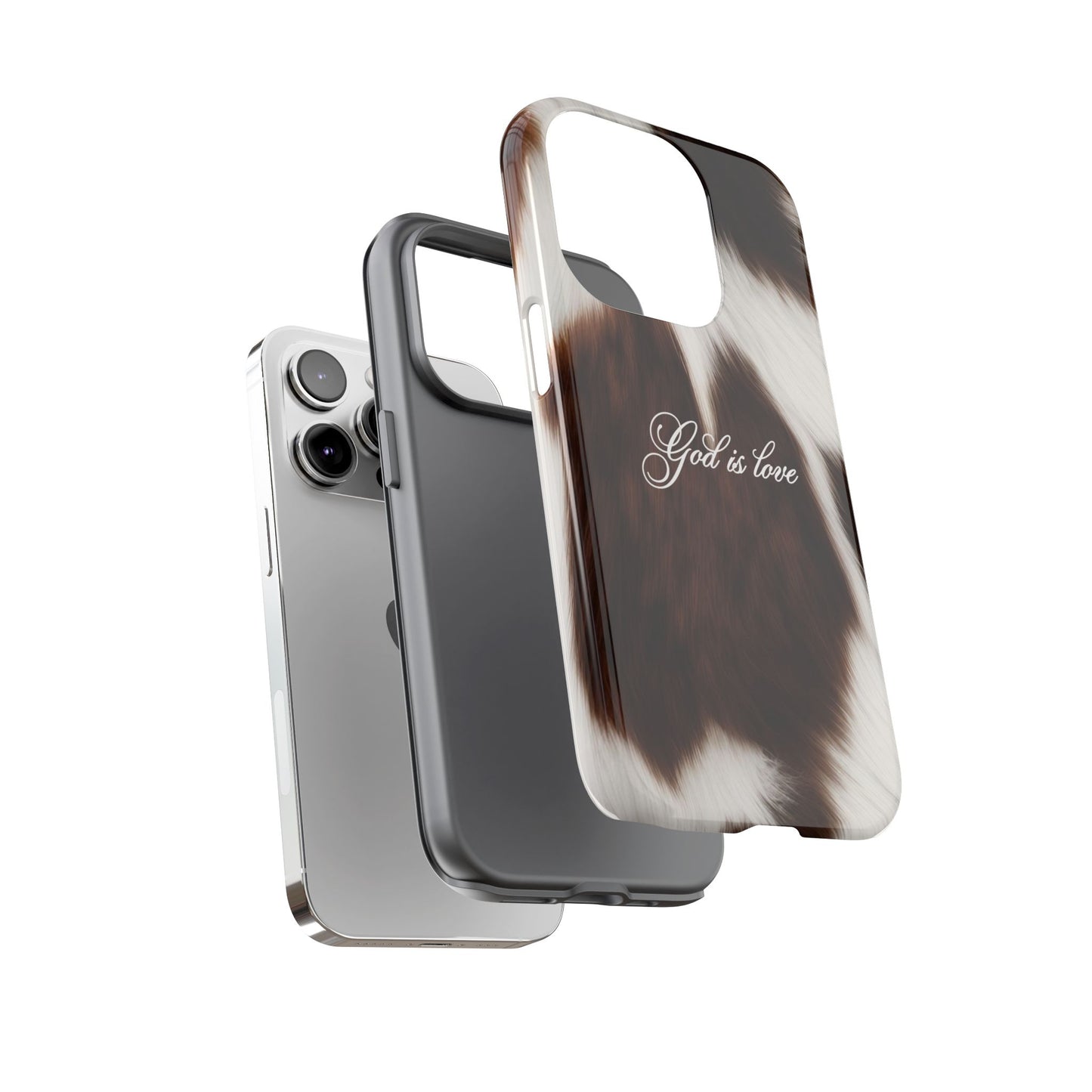 God is love Cow phone case