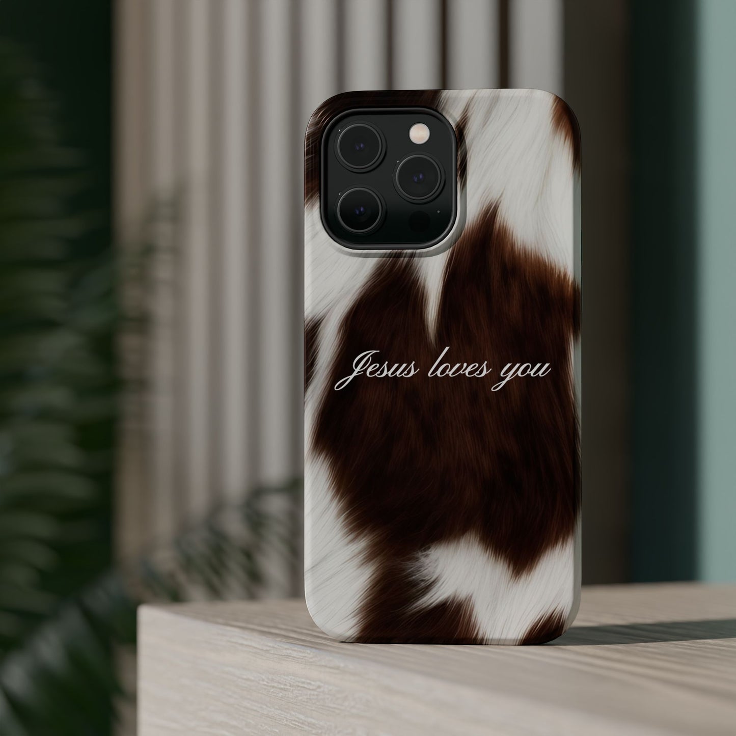 Jesus loves you Cow MagSafe Phone Case