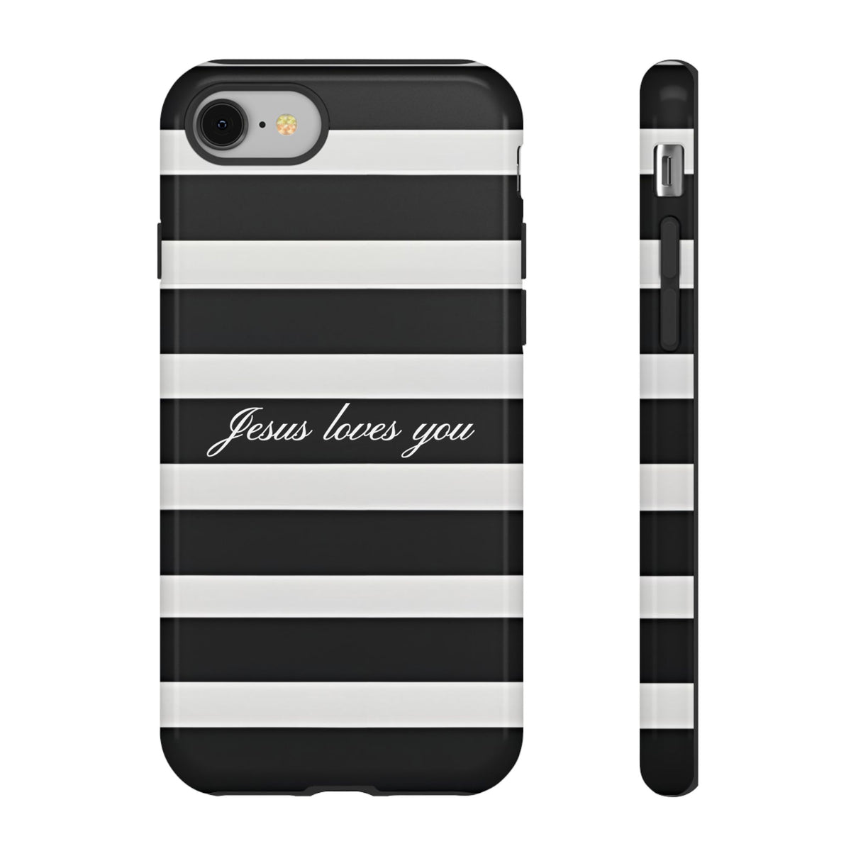 Jesus loves you Stripe Phone Case