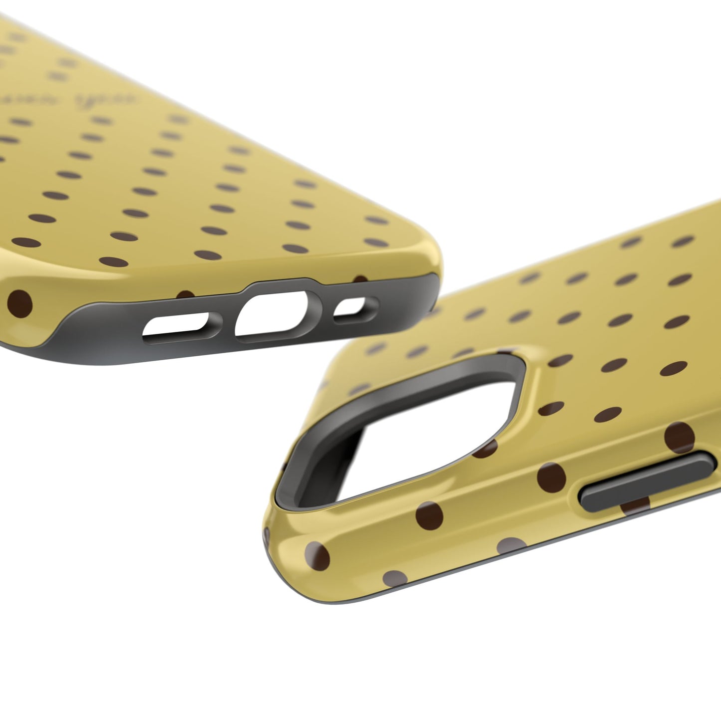 Jesus loves you Yellow and Brown Polka Dot MagSafe Phone Case