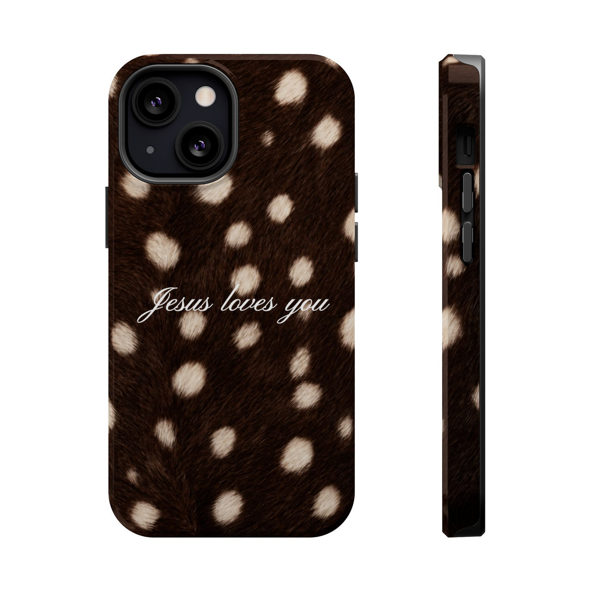 Jesus loves you Dark Fawn MagSafe Phone Case