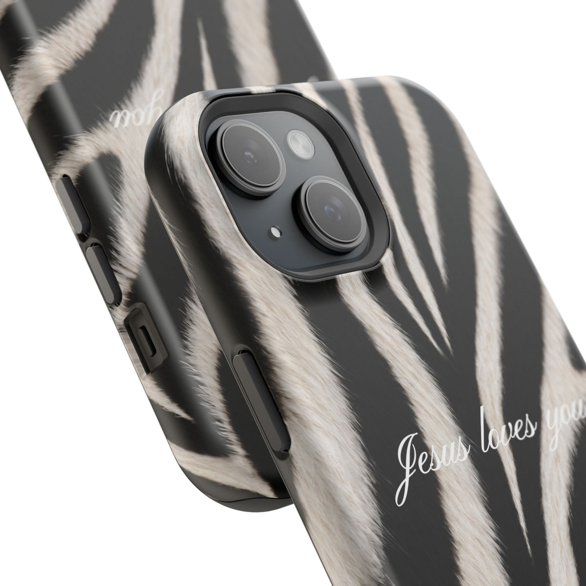 Jesus loves you Zebra MagSafe Phone Case