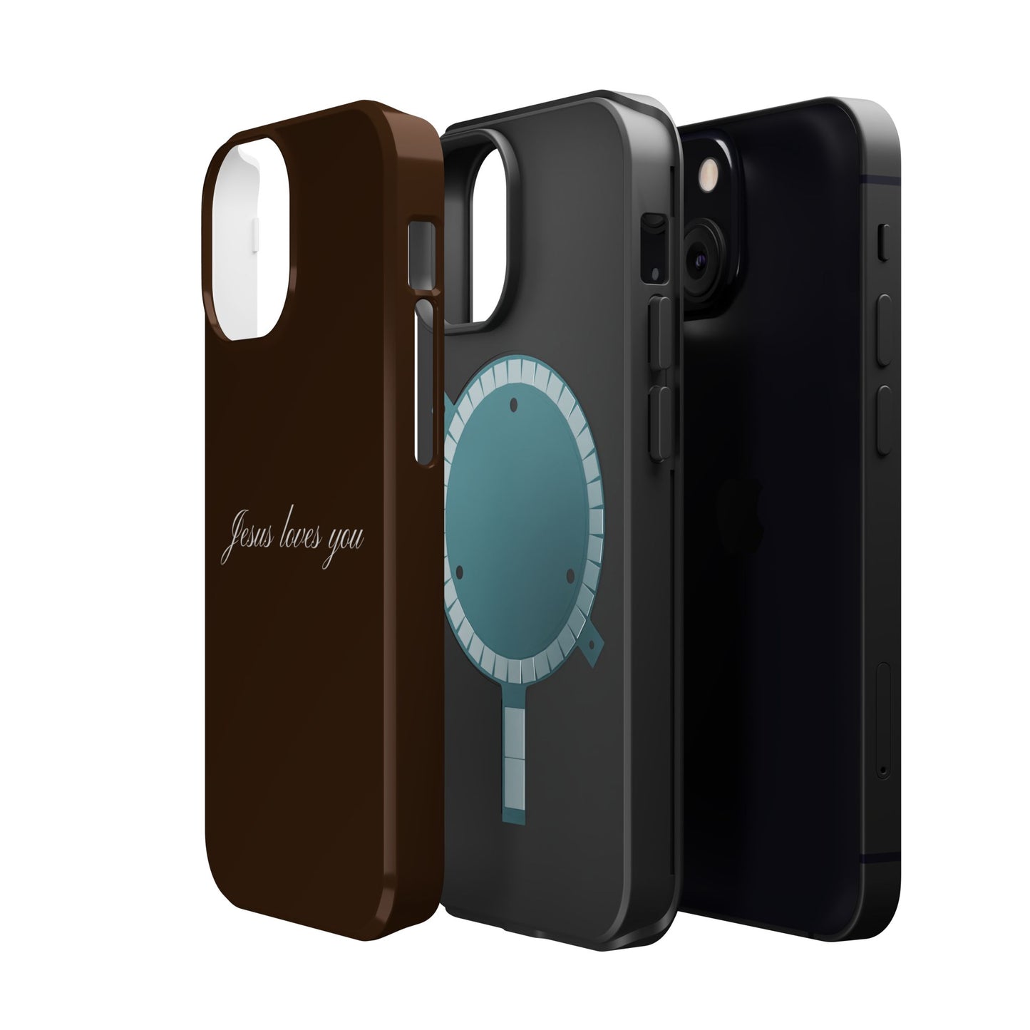 Jesus loves you Espresso MagSafe Phone Case
