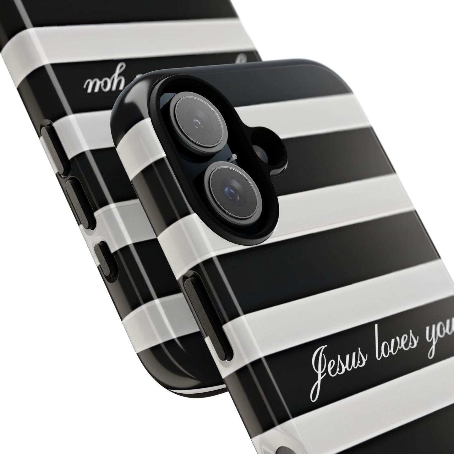 Jesus loves you Stripe Phone Case