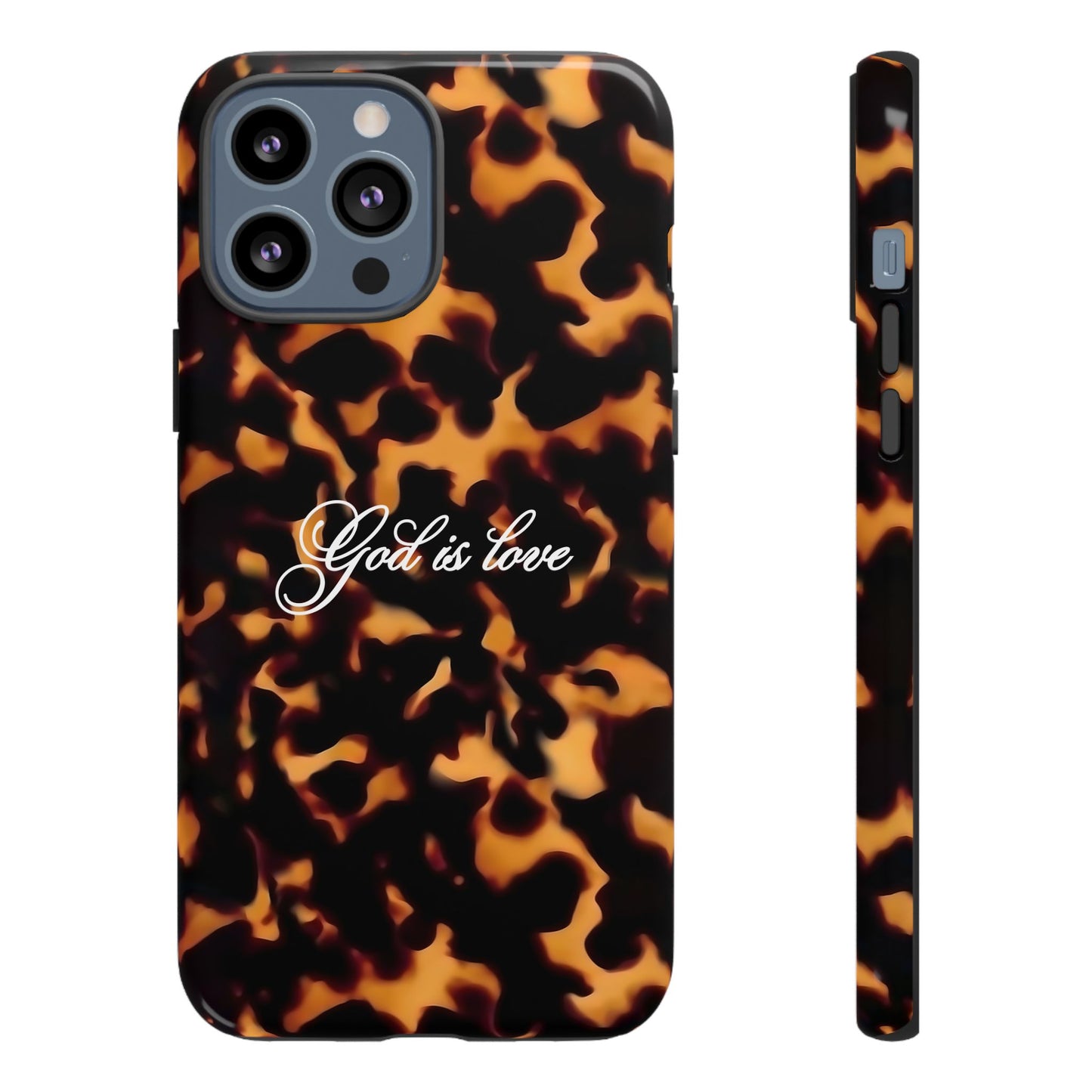 God is love Tortoise shell phone case