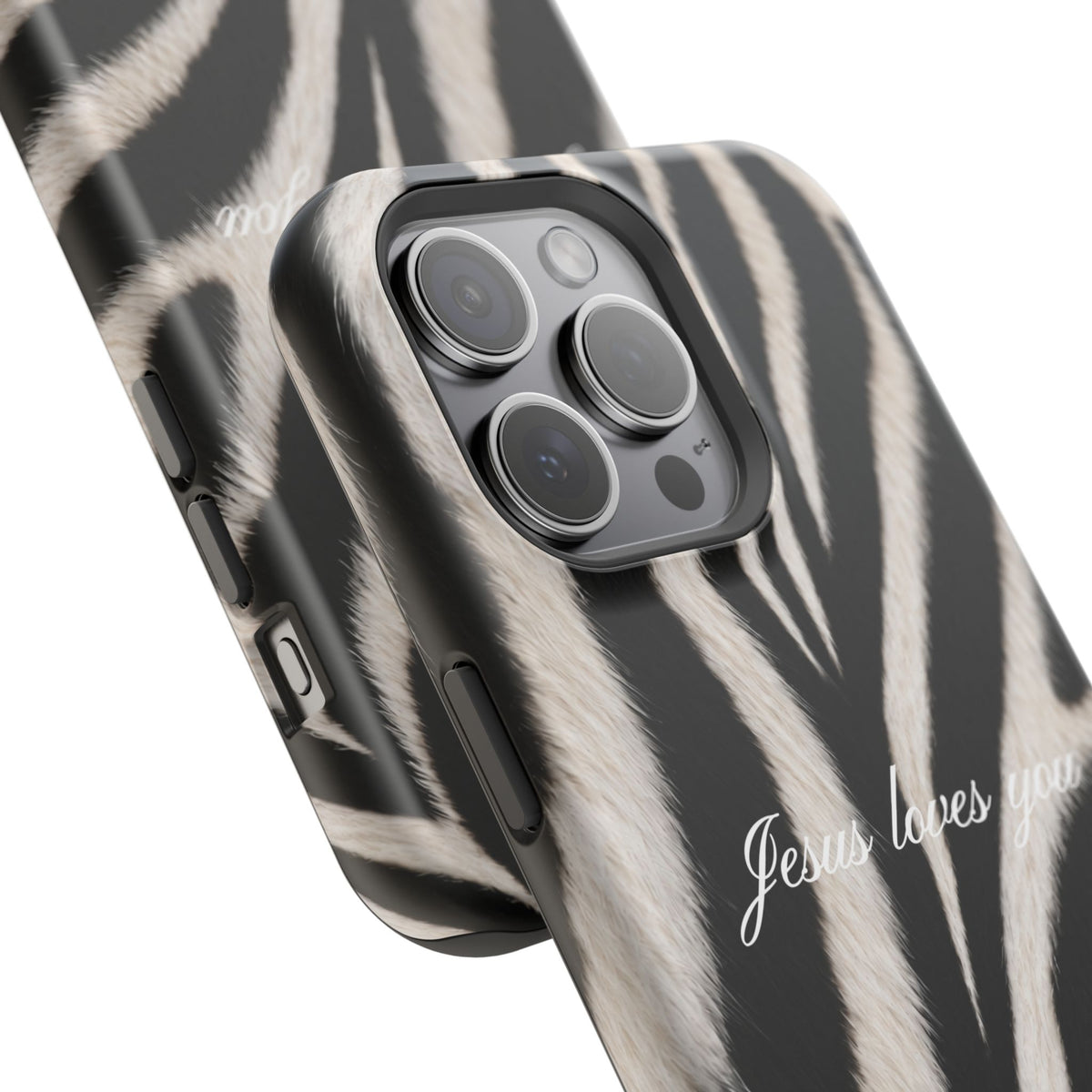 Jesus loves you Zebra MagSafe Phone Case