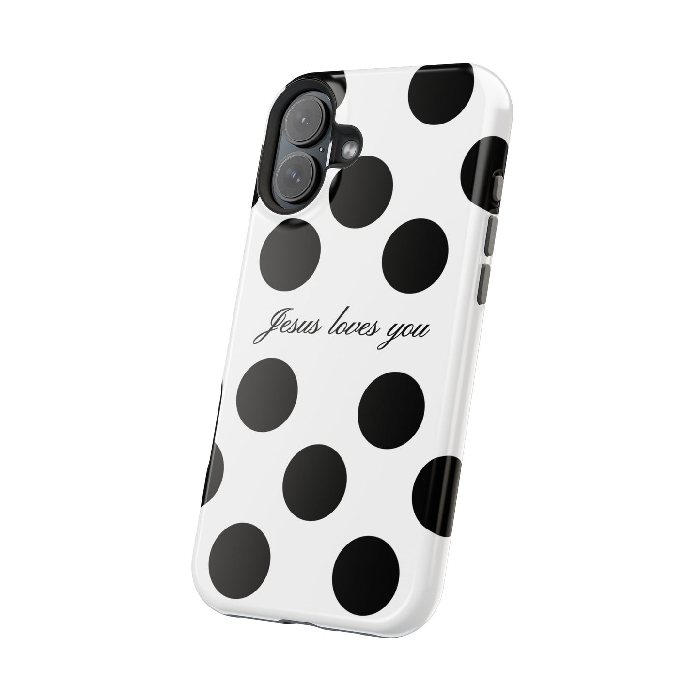 Jesus Loves You Macro Polka Dot Phone Case MagSafe