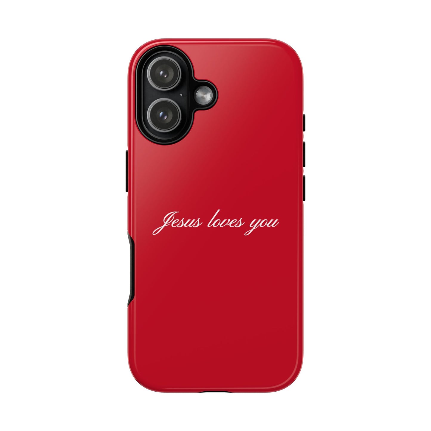 Jesus loves you Red Phone Case