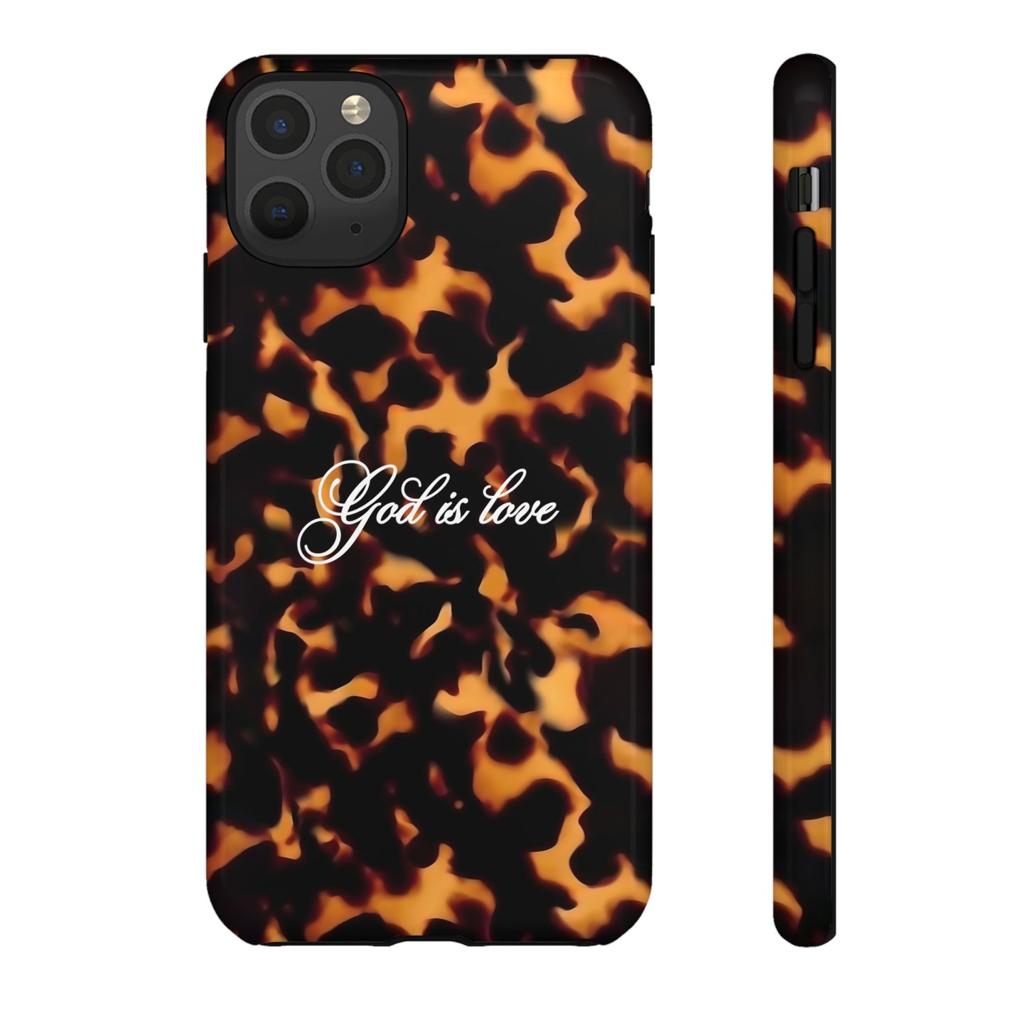 God is love Tortoise shell phone case