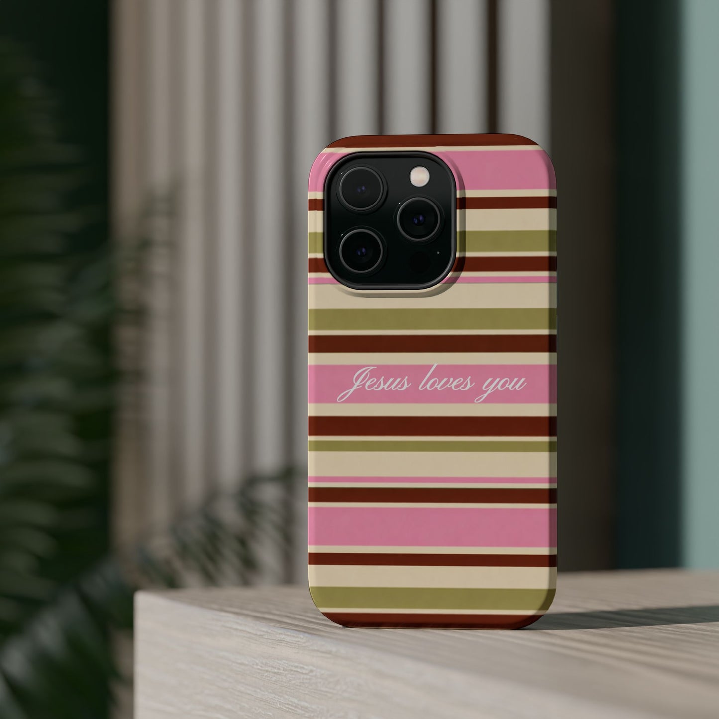 Jesus Loves You Neapolitan MagSafe Phone Case