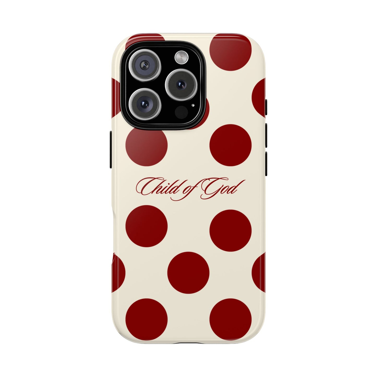 Child of God Red and Créame Phone Case