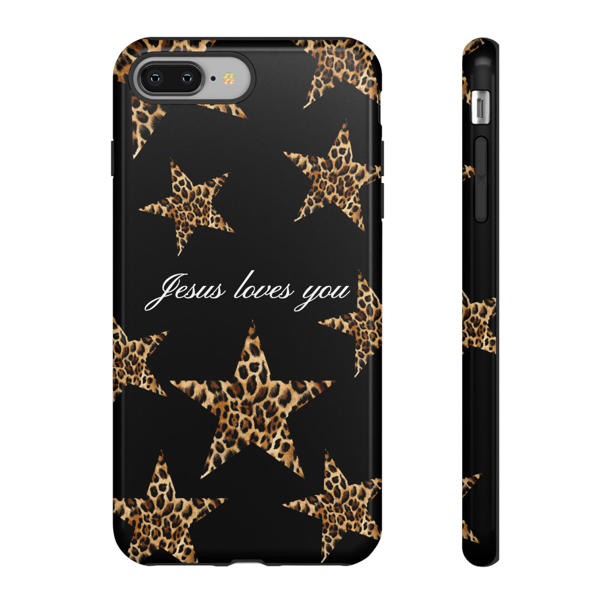 Jesus loves you Leopard Star phone case