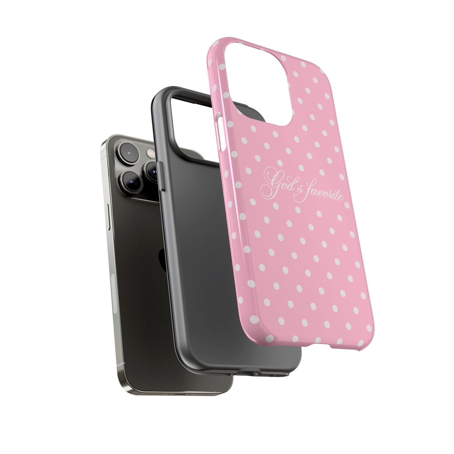 God’s favorite Pink Polka Dot Phone Case