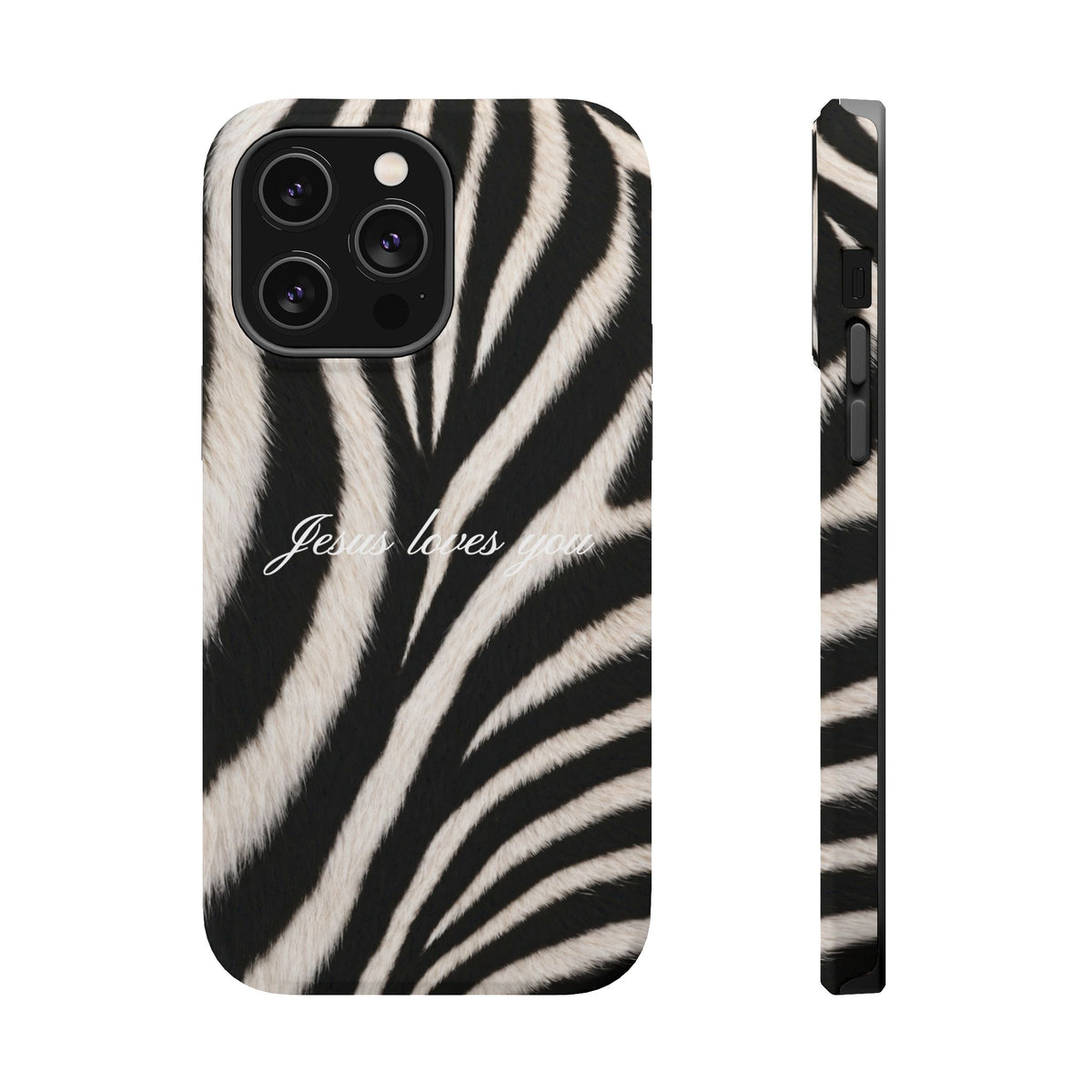 Jesus loves you Zebra MagSafe Phone Case
