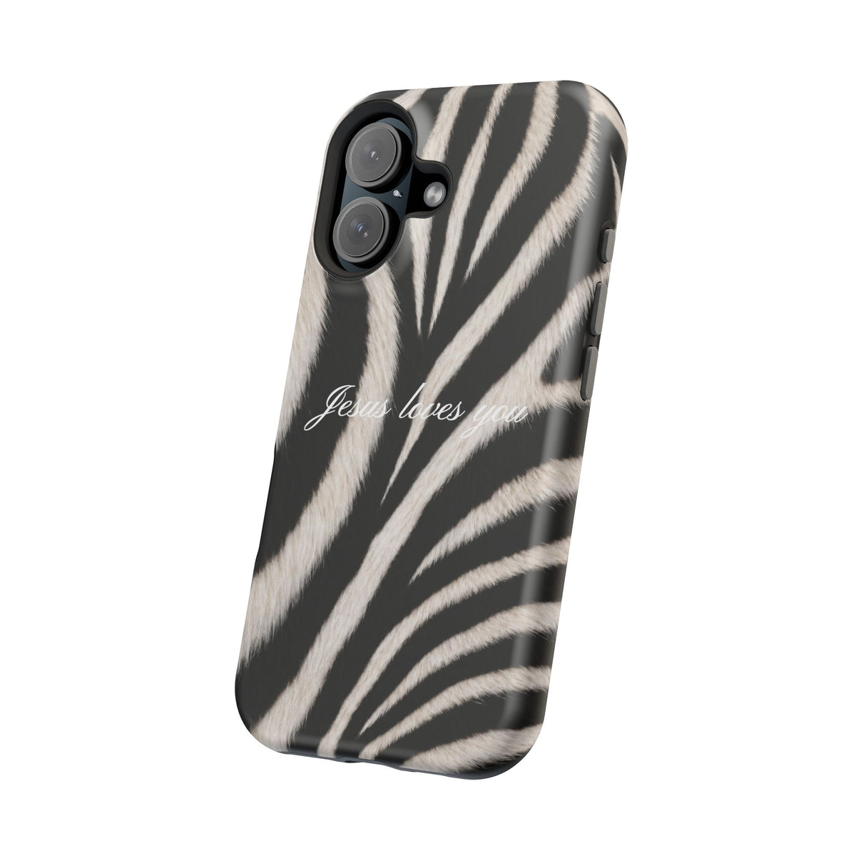 Jesus loves you Zebra MagSafe Phone Case