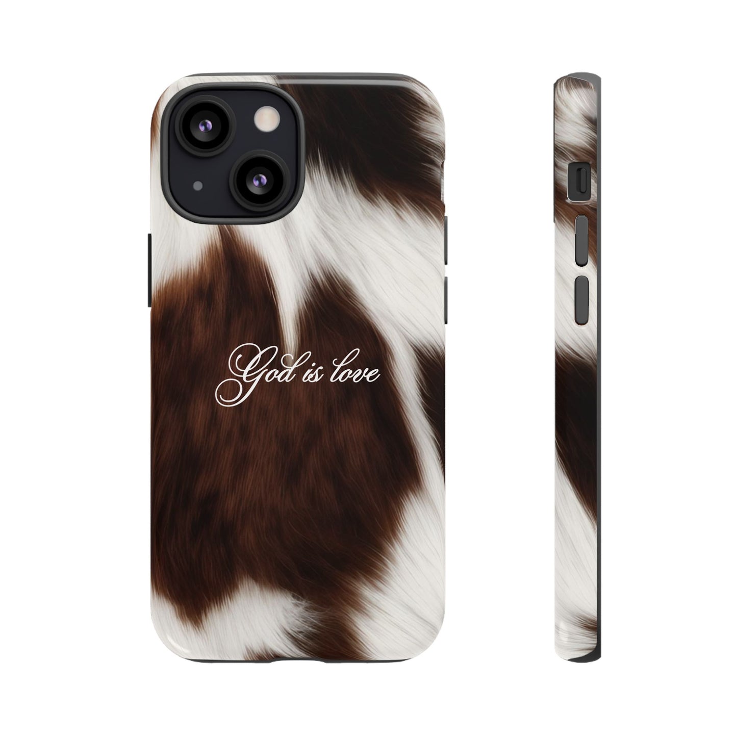 God is love Cow phone case