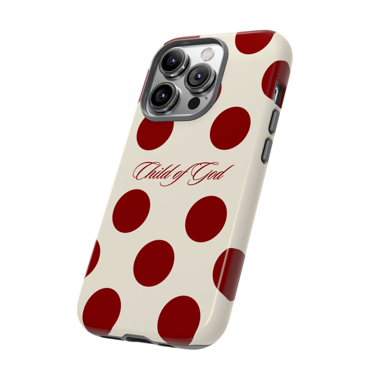 Child of God Red and Créame Phone Case