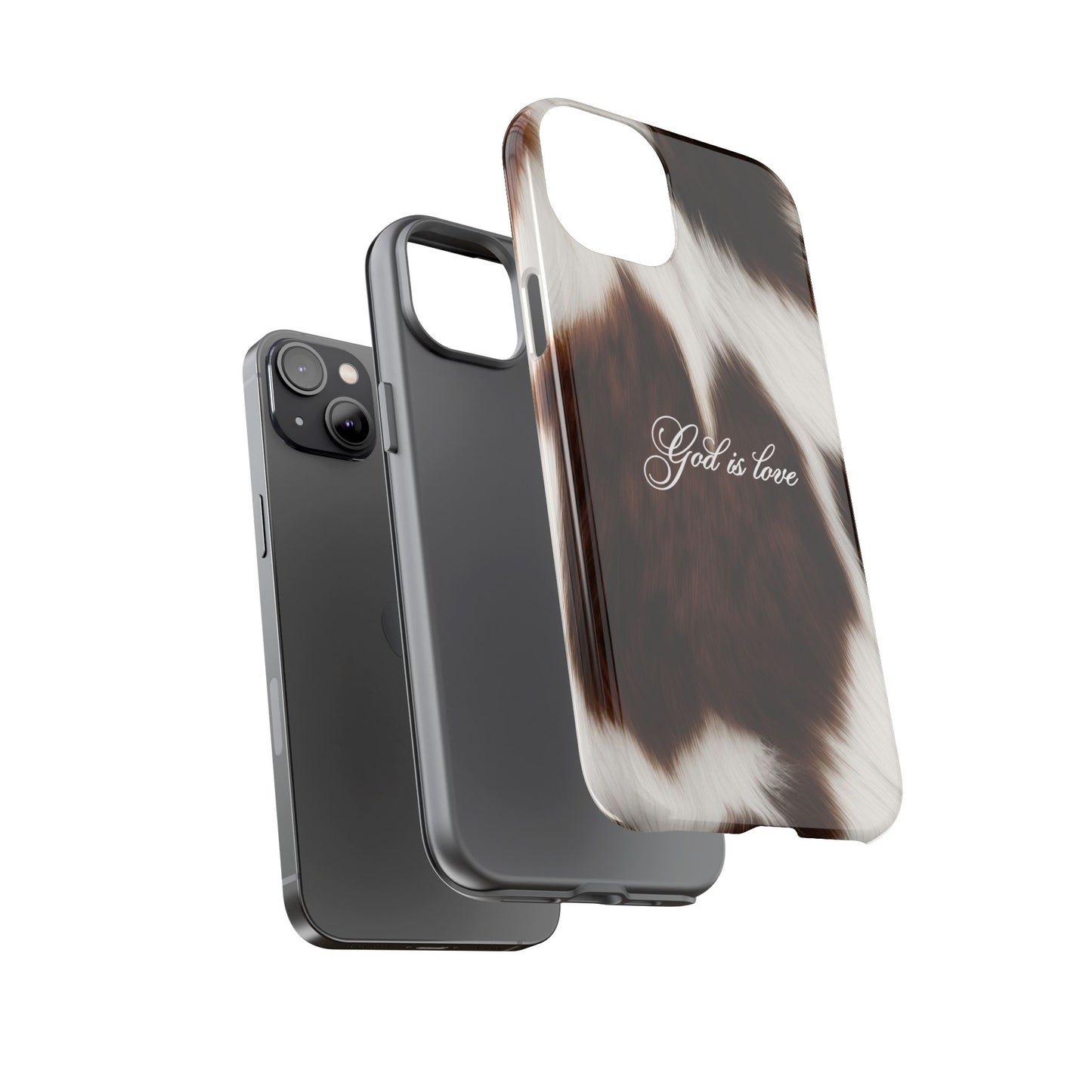 God is love Cow phone case