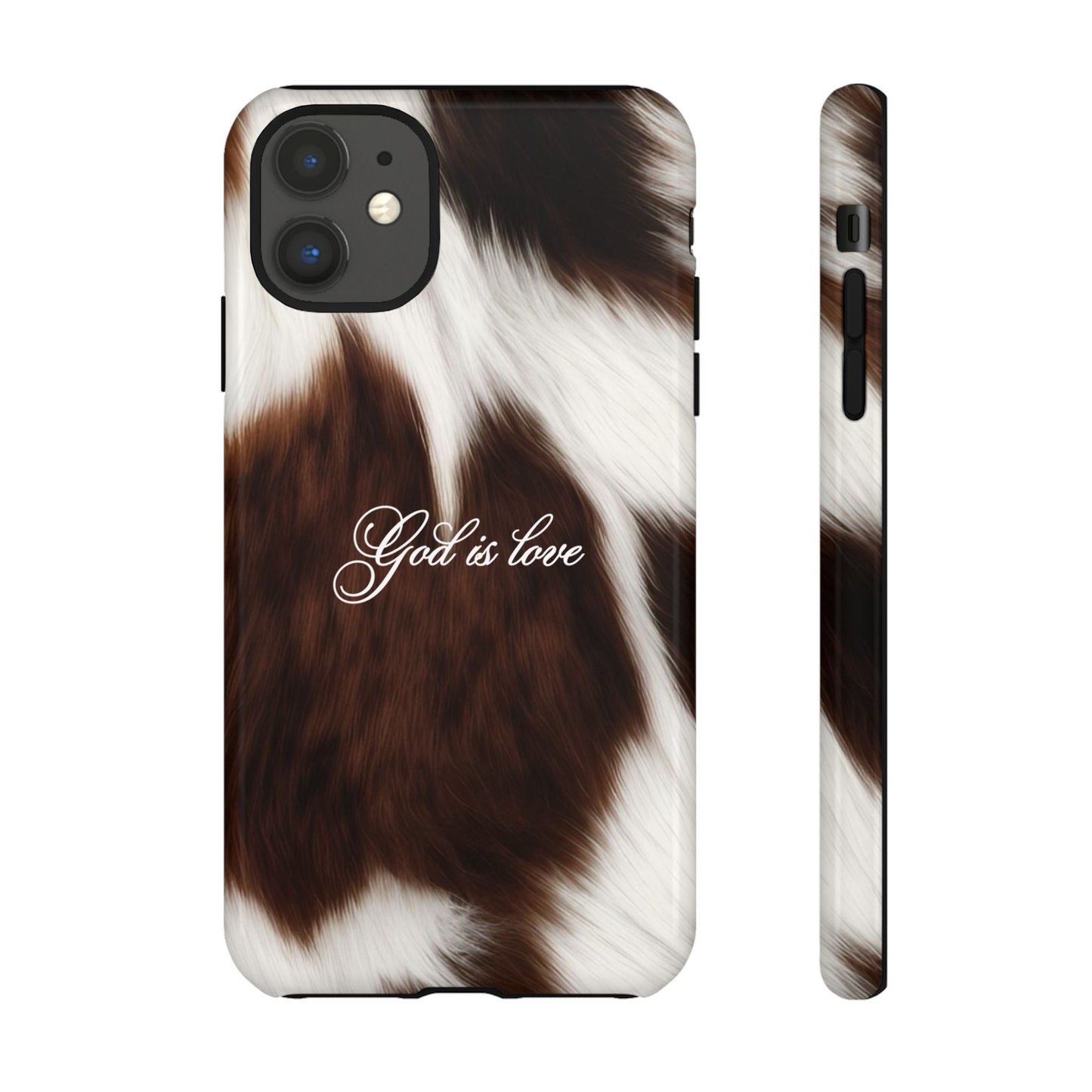 God is love Cow phone case