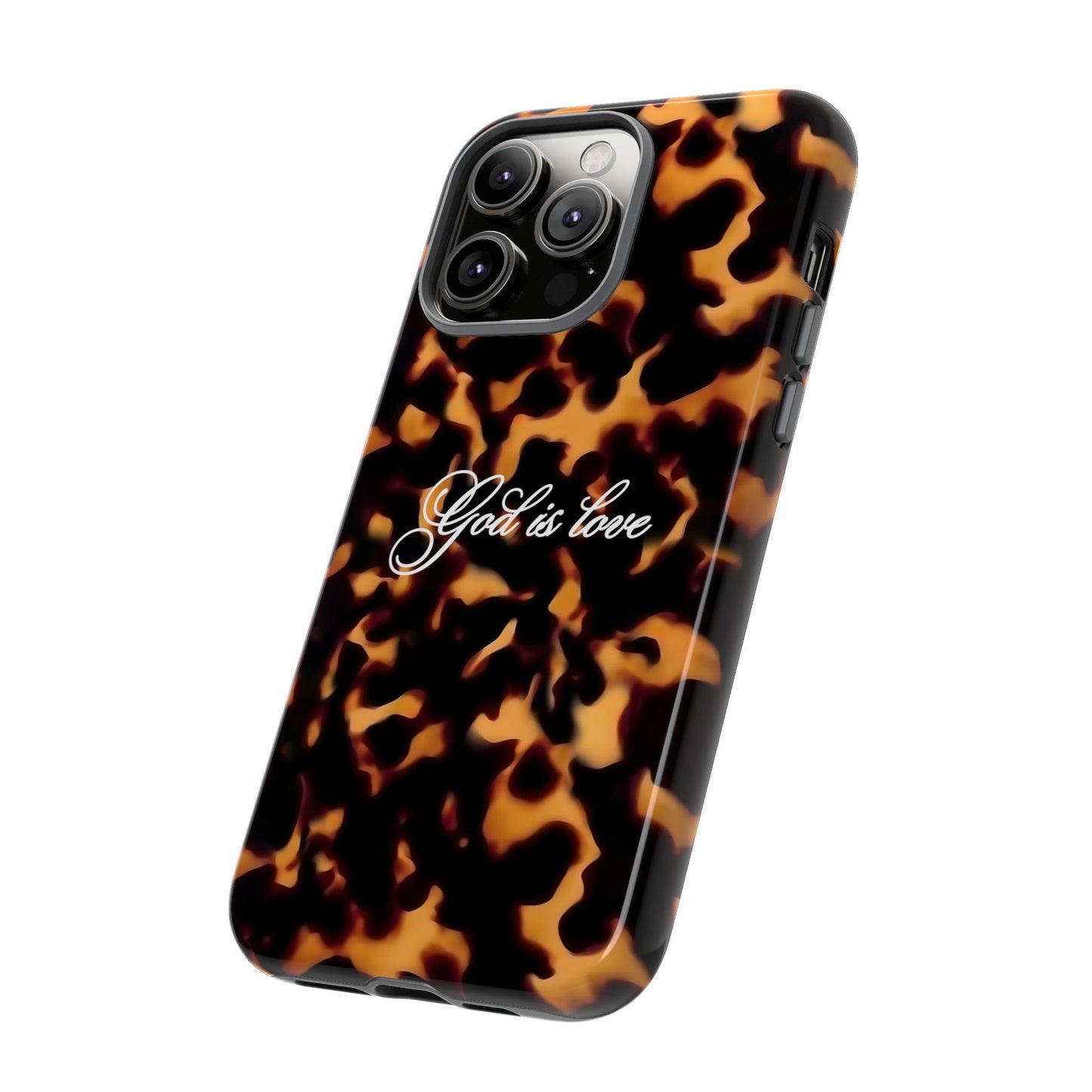 God is love Tortoise shell phone case