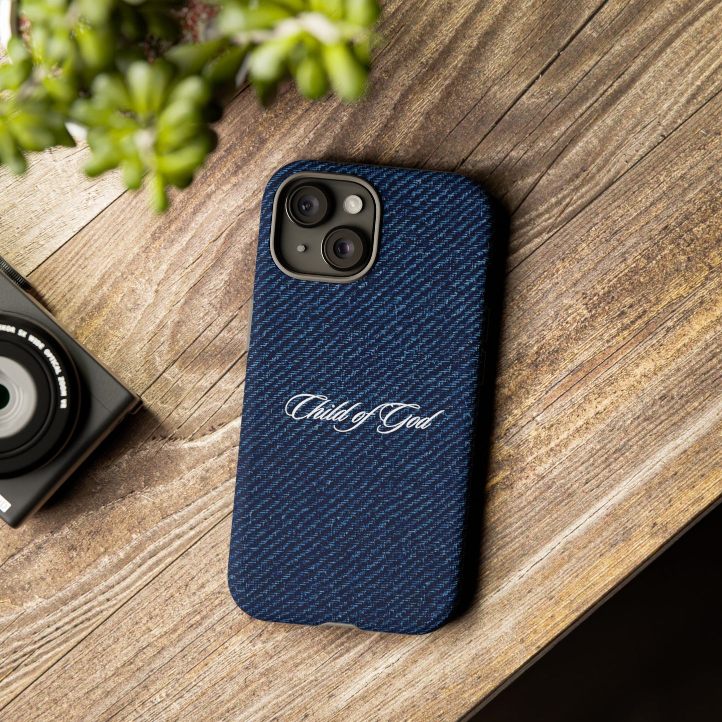 Child of God Denim Phone Case