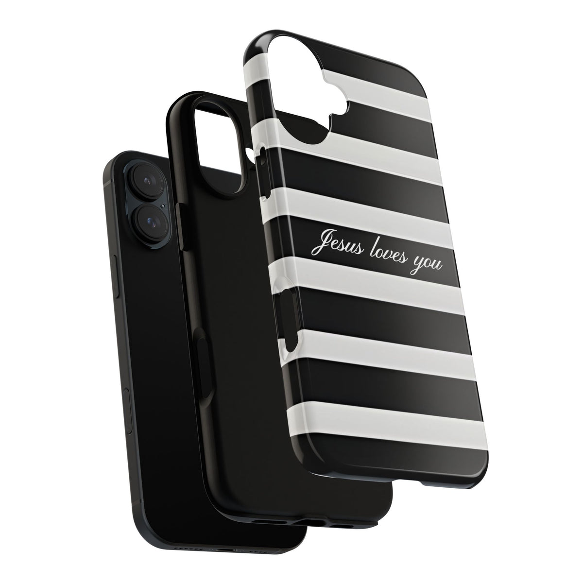 Jesus loves you Stripe Phone Case