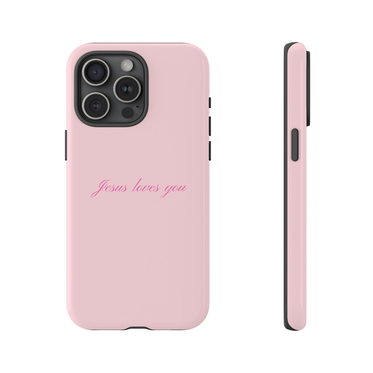 Jesus loves you Baby Pink Phone Case