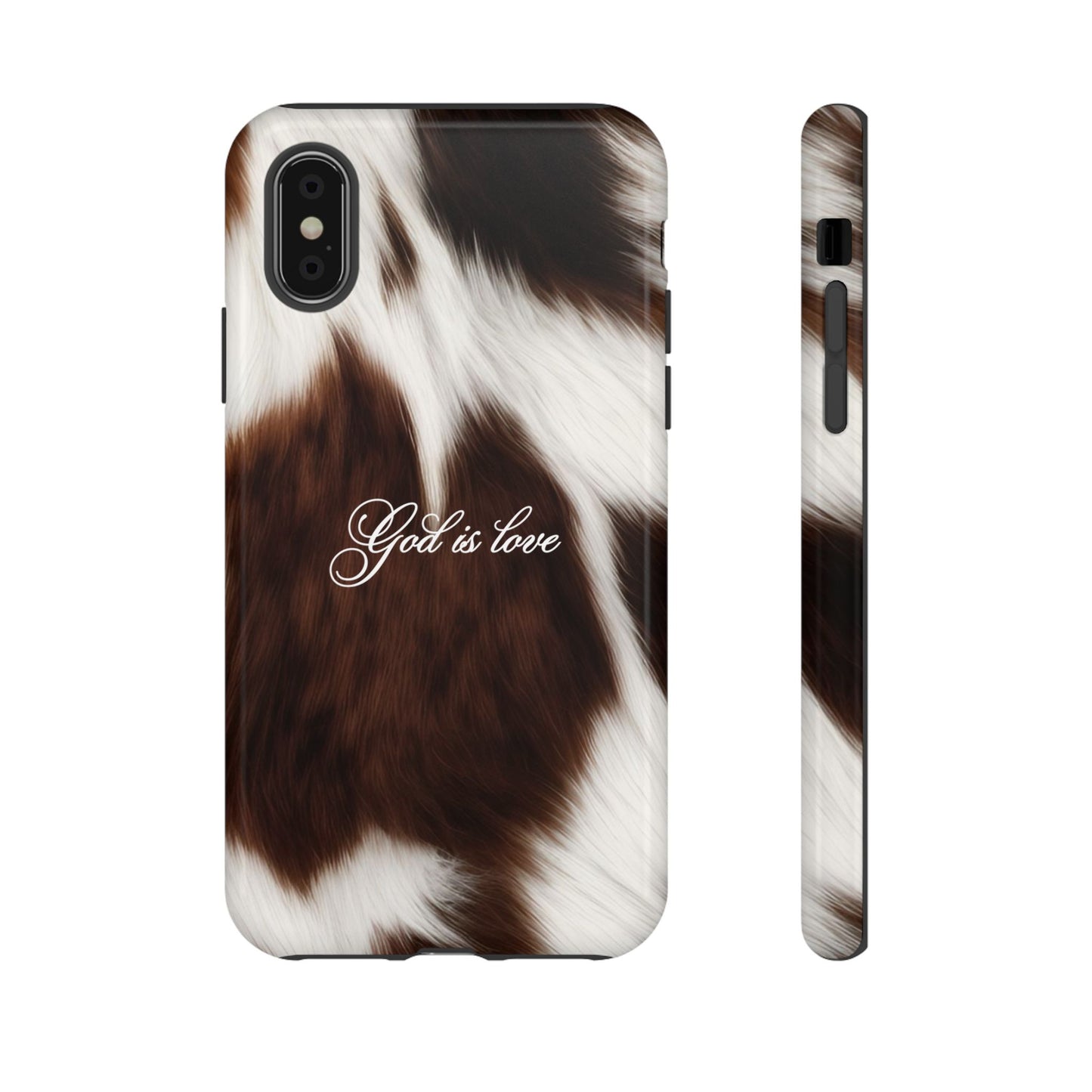 God is love Cow phone case