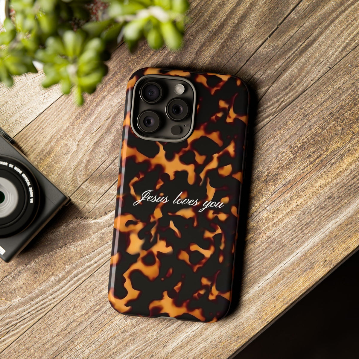 Jesus loves you Tortoise Phone Case