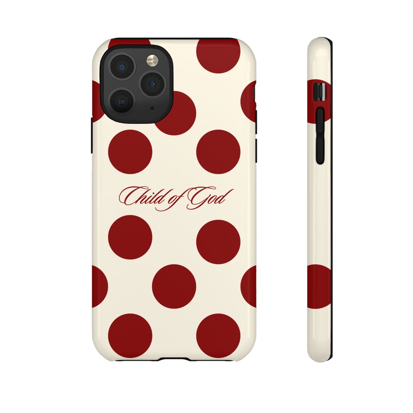 Child of God Red and Créame Phone Case