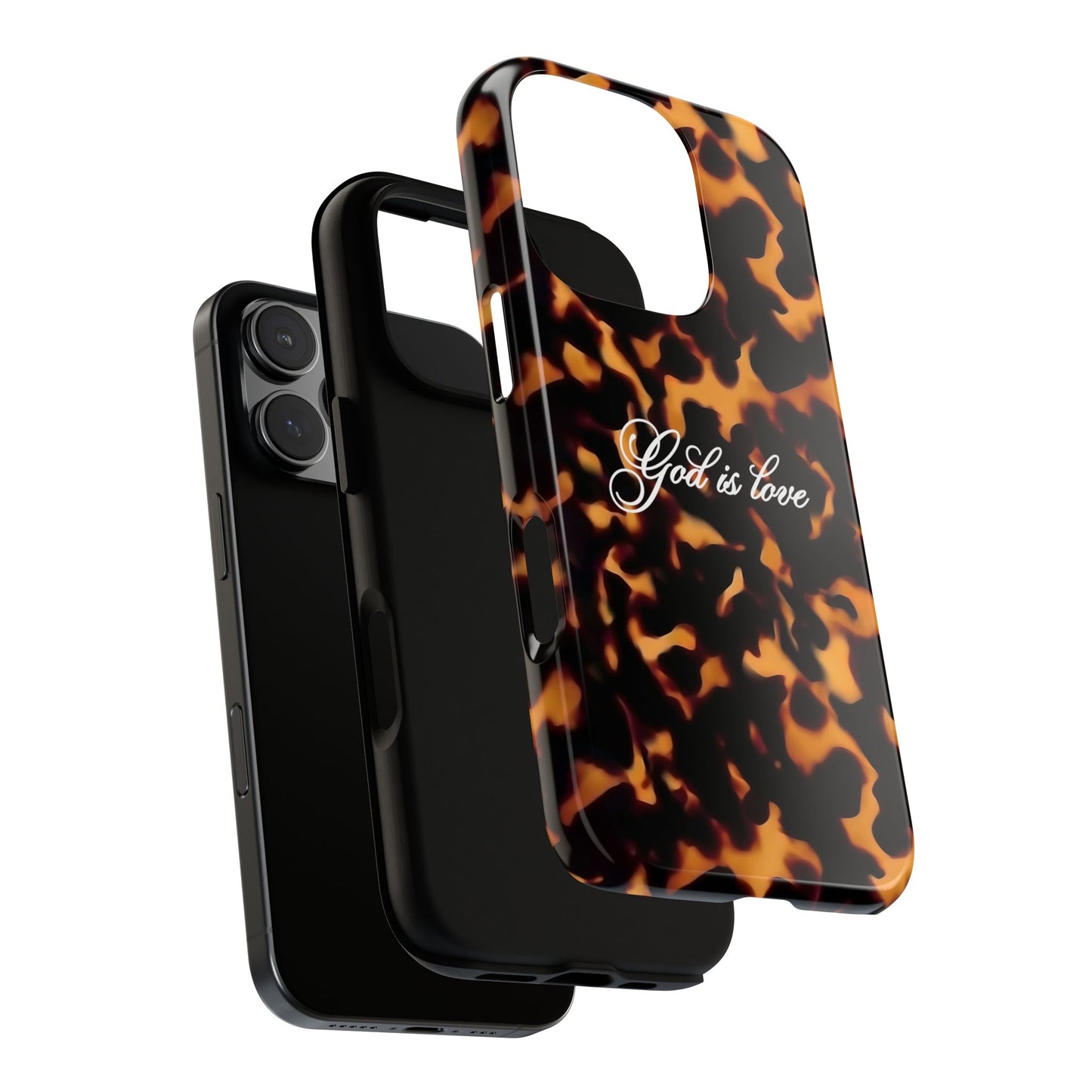 God is love Tortoise shell phone case
