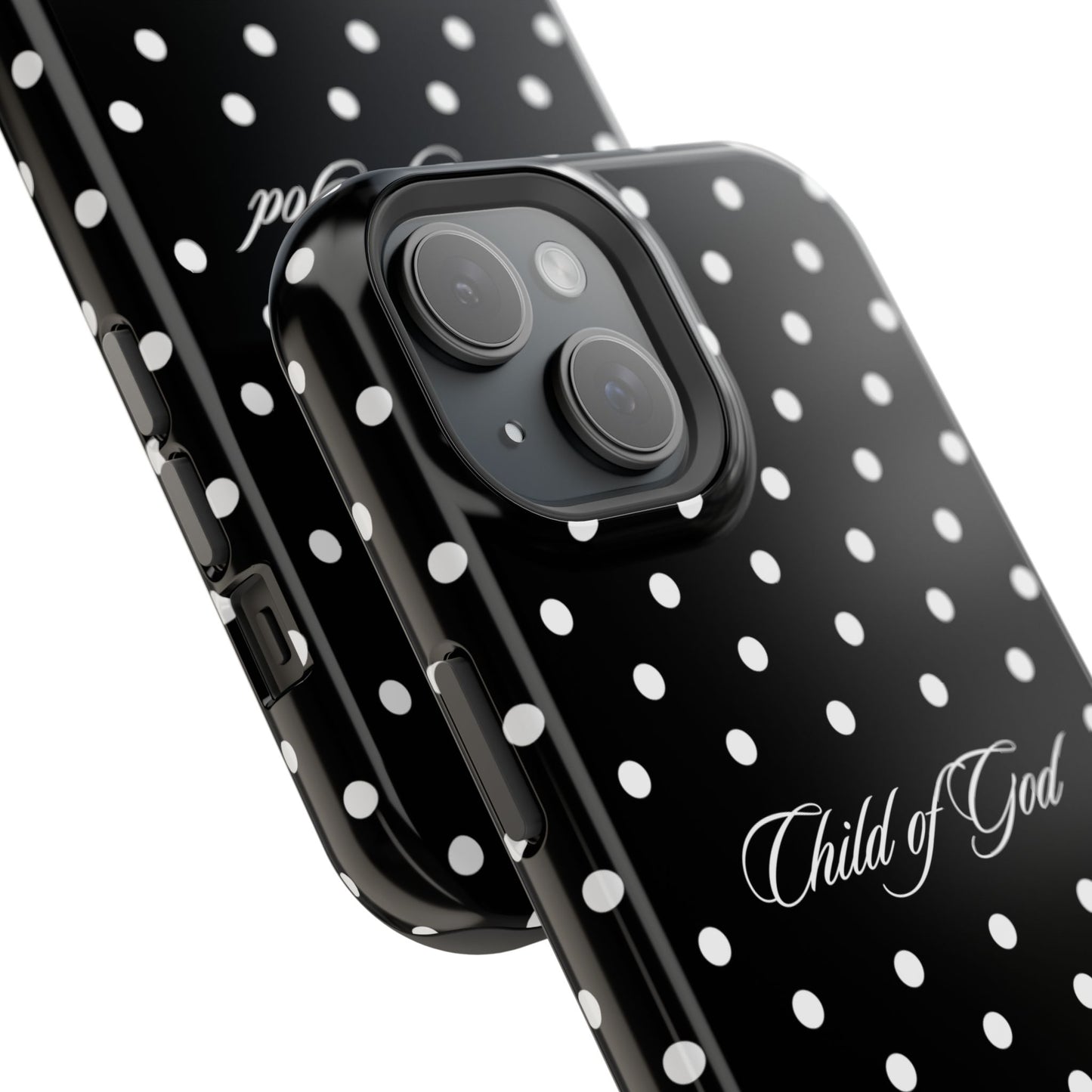 Child of God Black Polka Dot MagSafe Phone Case