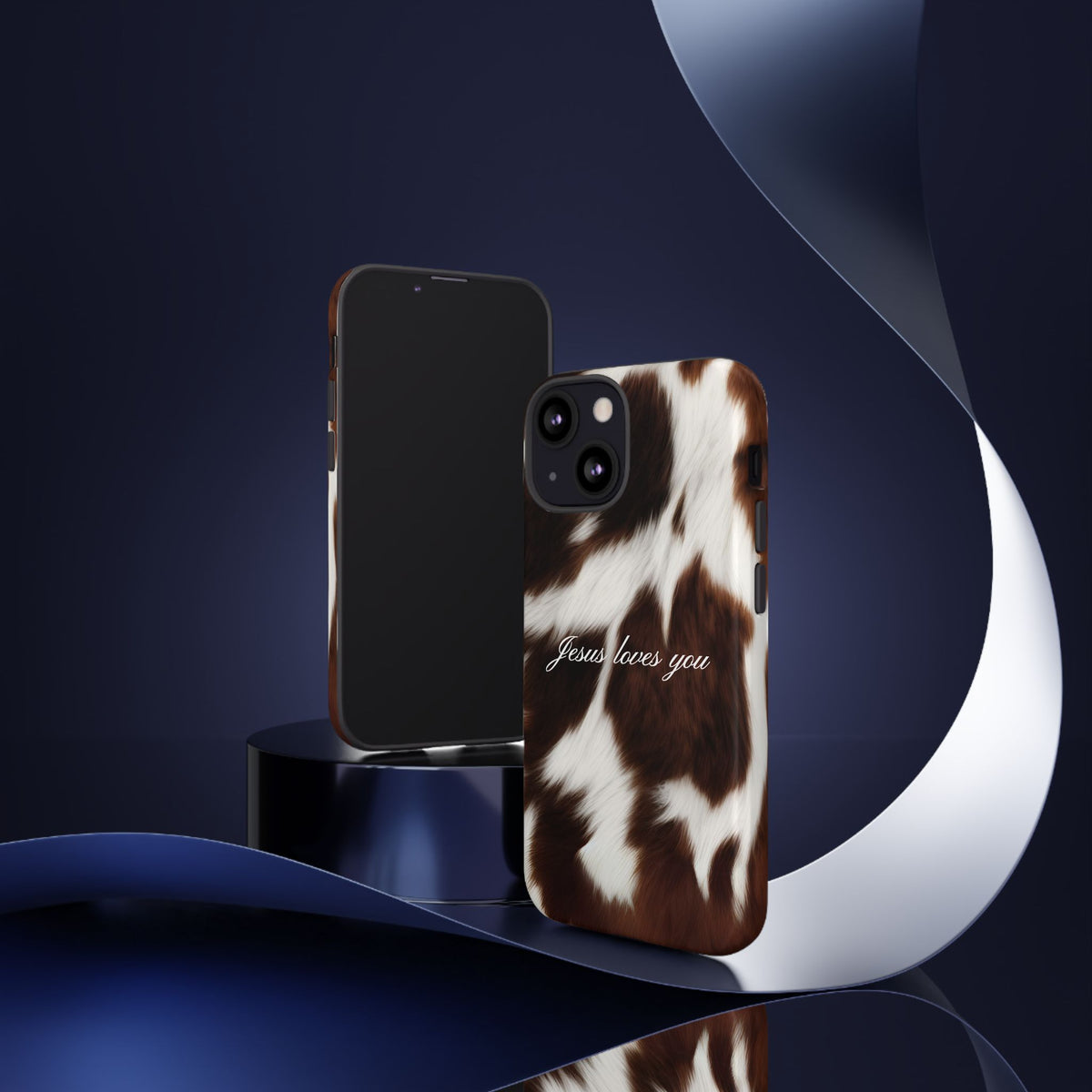 Jesus loves you Cow Phone Case