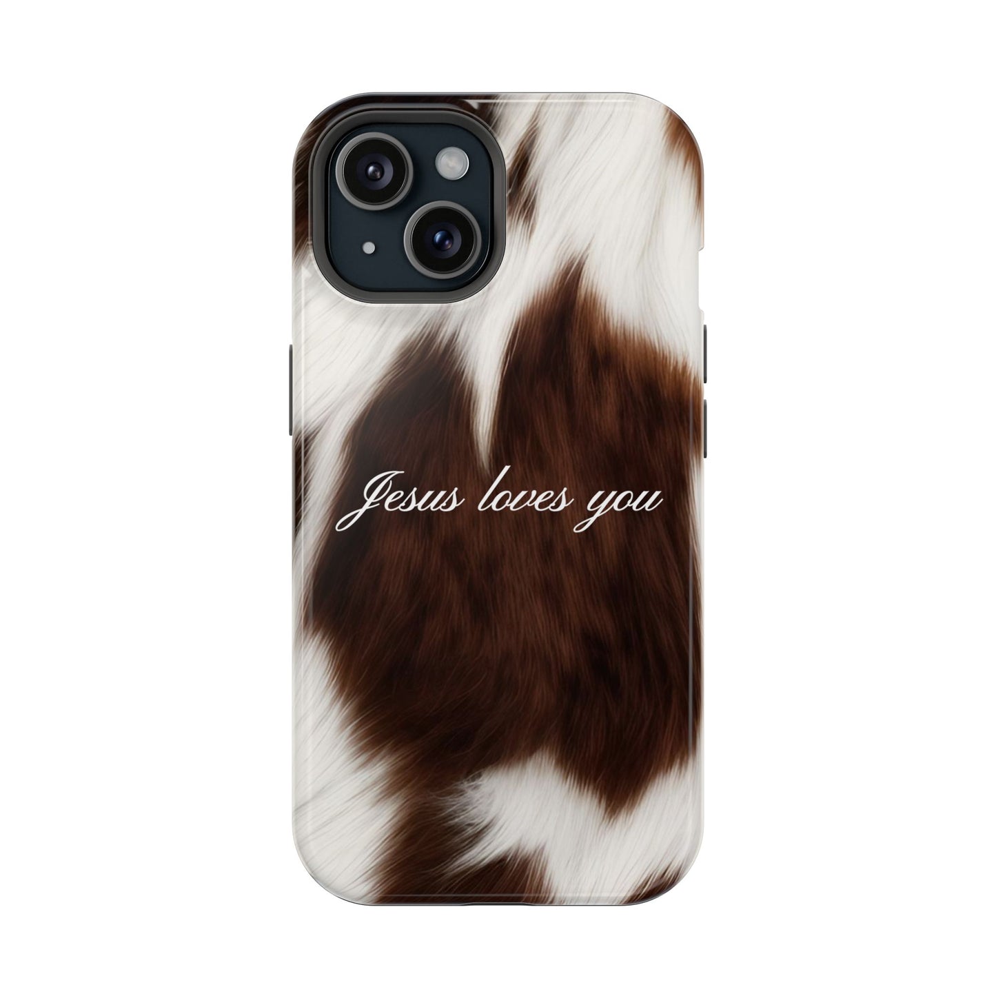 Jesus loves you Cow MagSafe Phone Case