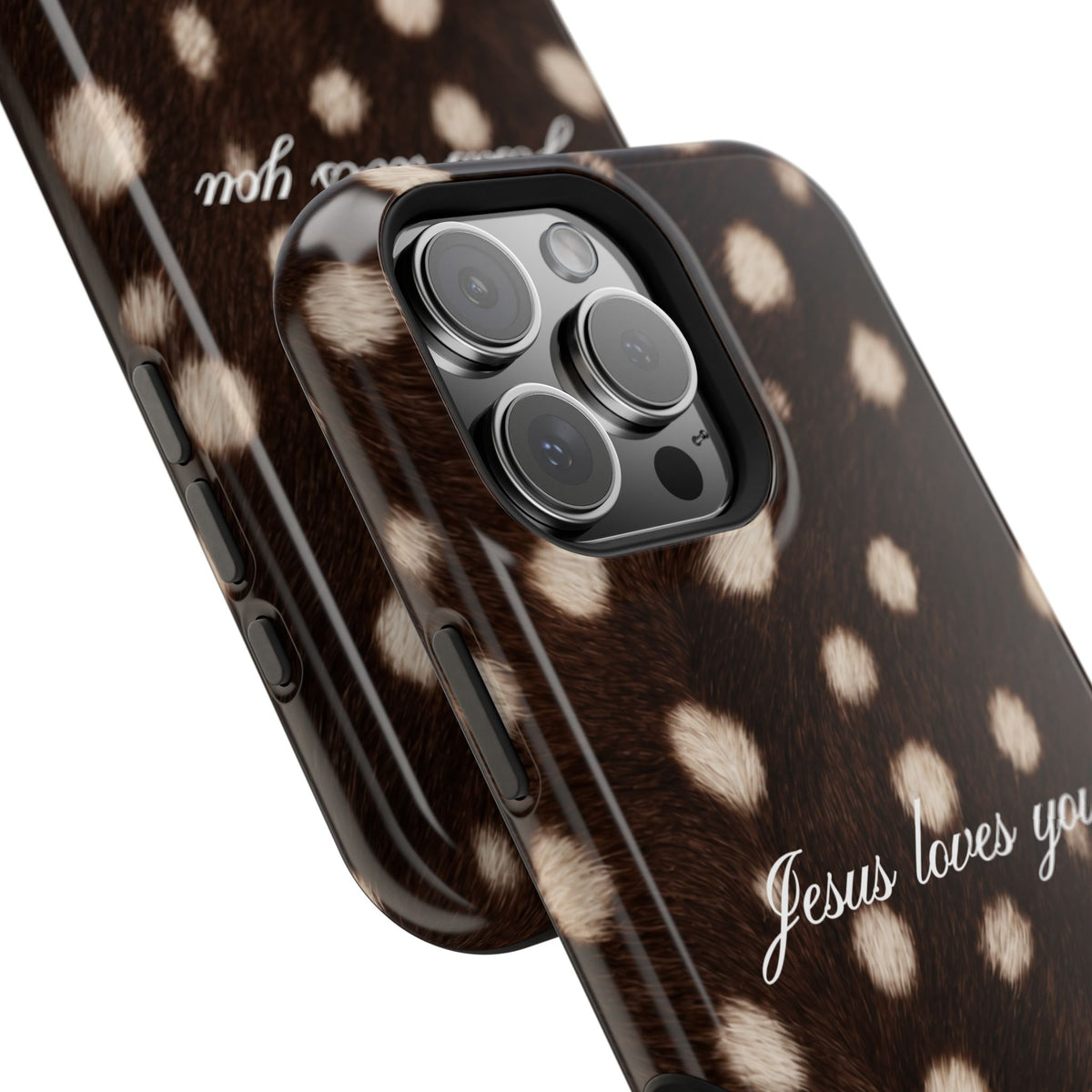 Jesus loves you Dark Fawn MagSafe Phone Case