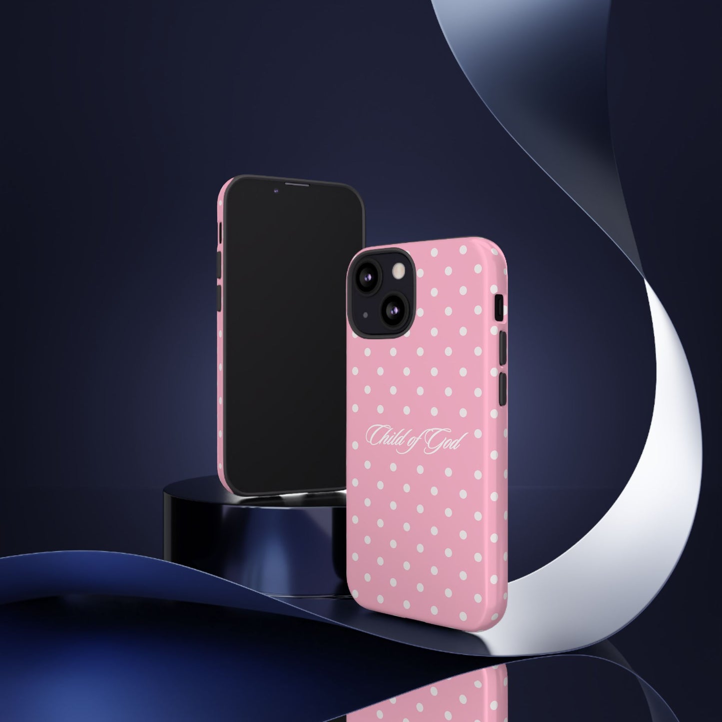 Child of God Pink Polka Dot Phone Case