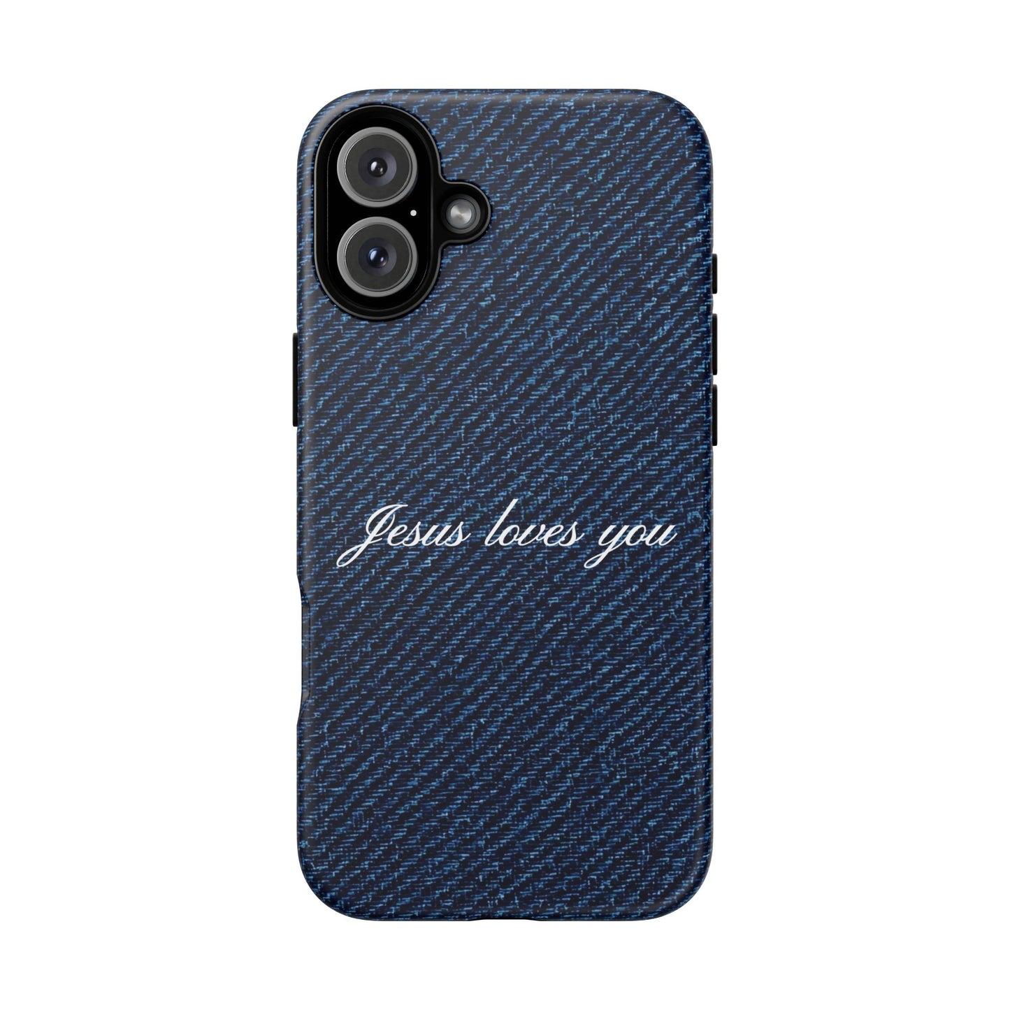 Jesus loves you Dark Denim Phone Case