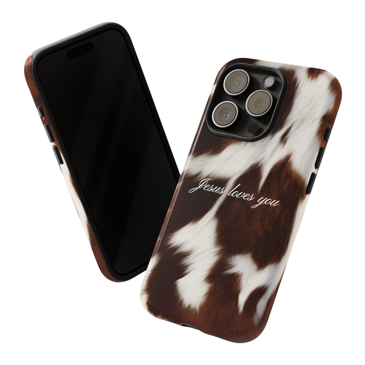Jesus loves you Cow Phone Case