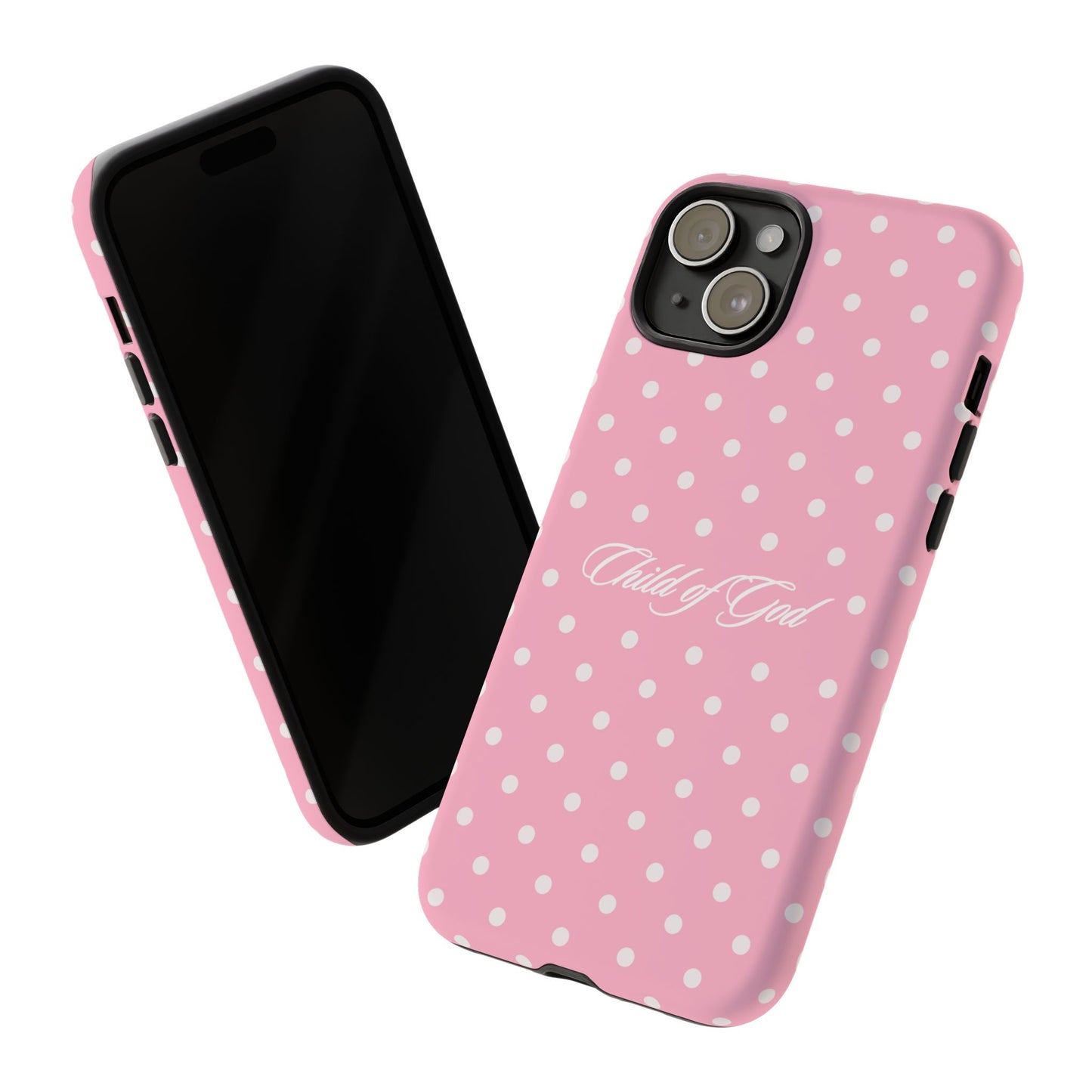 Child of God Pink Polka Dot Phone Case