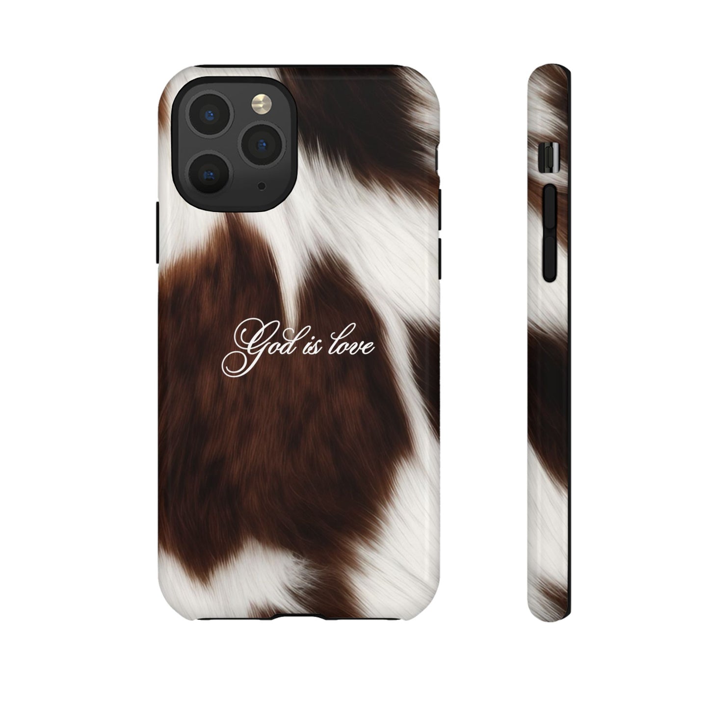 God is love Cow phone case
