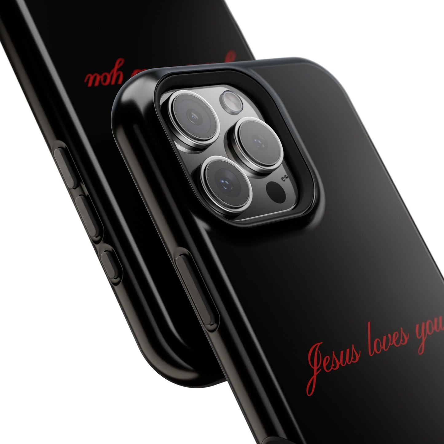 Jesus loves you Black MagSafe Phone Case