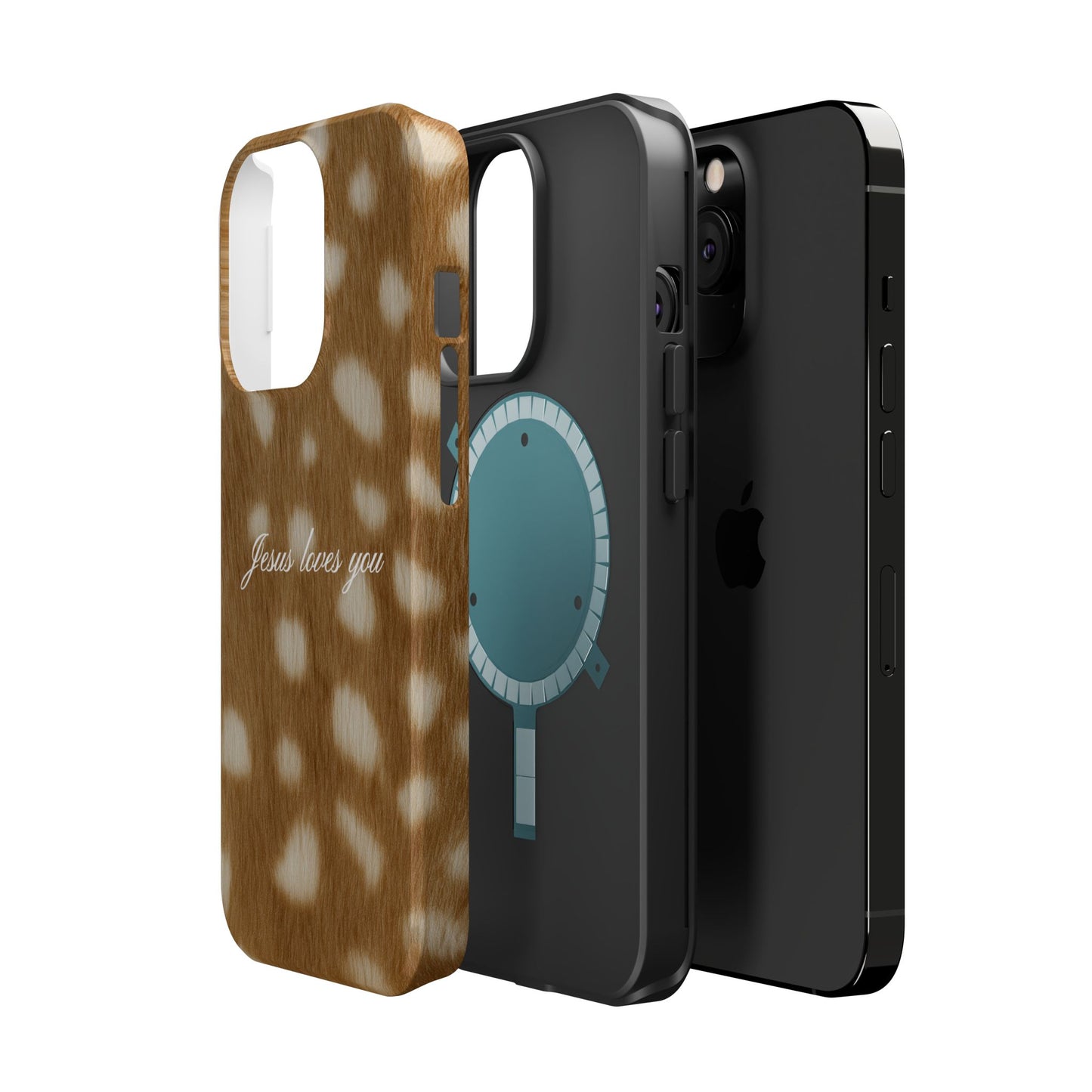 Jesus loves you Fawn MagSafe Phone Case