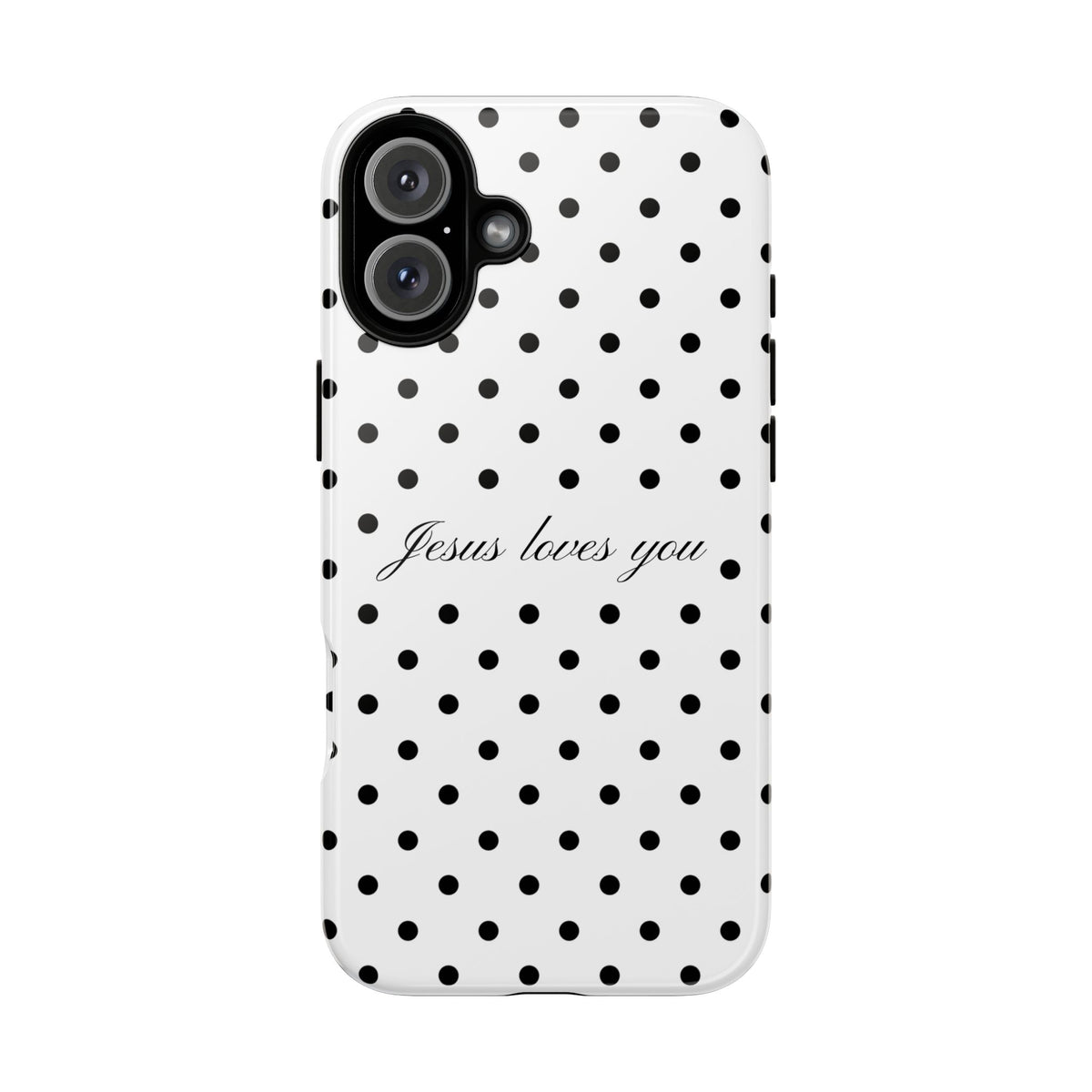 Jesus loves you Polka Dot Phone Case