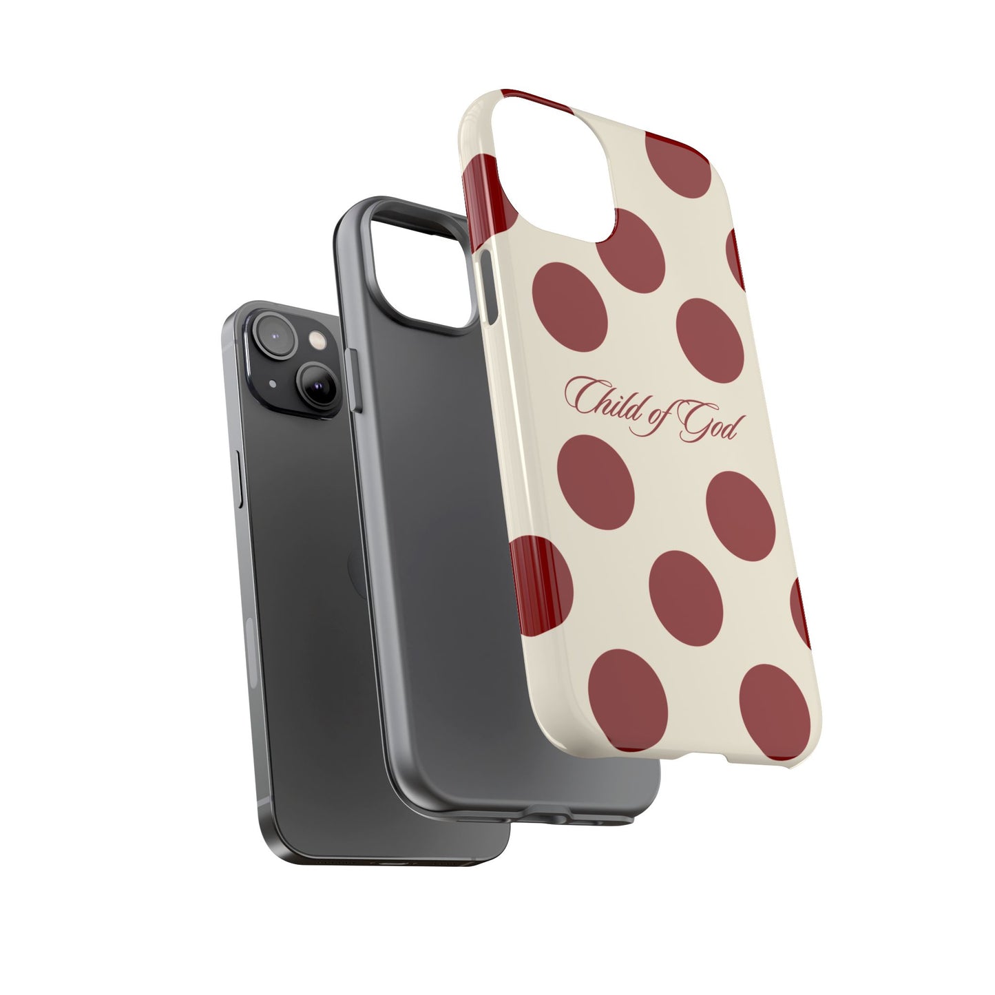 Child of God Red and Créame Phone Case