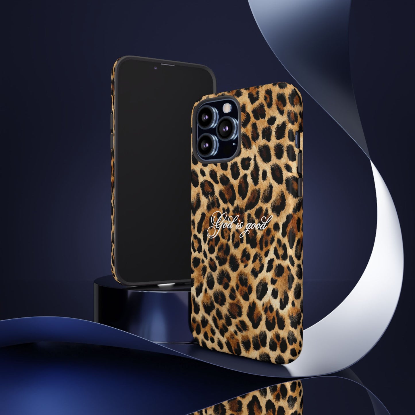 God is good Leopard Phone Case