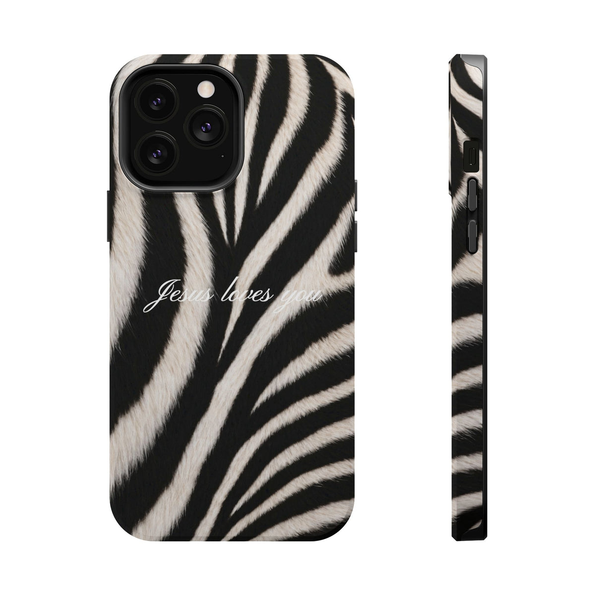 Jesus loves you Zebra MagSafe Phone Case