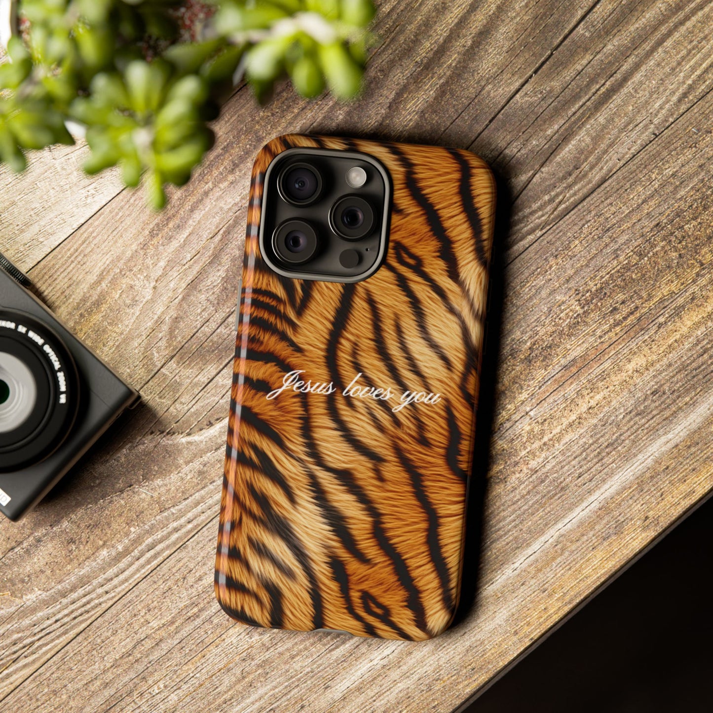 Jesus Loves You Tiger Phone Case