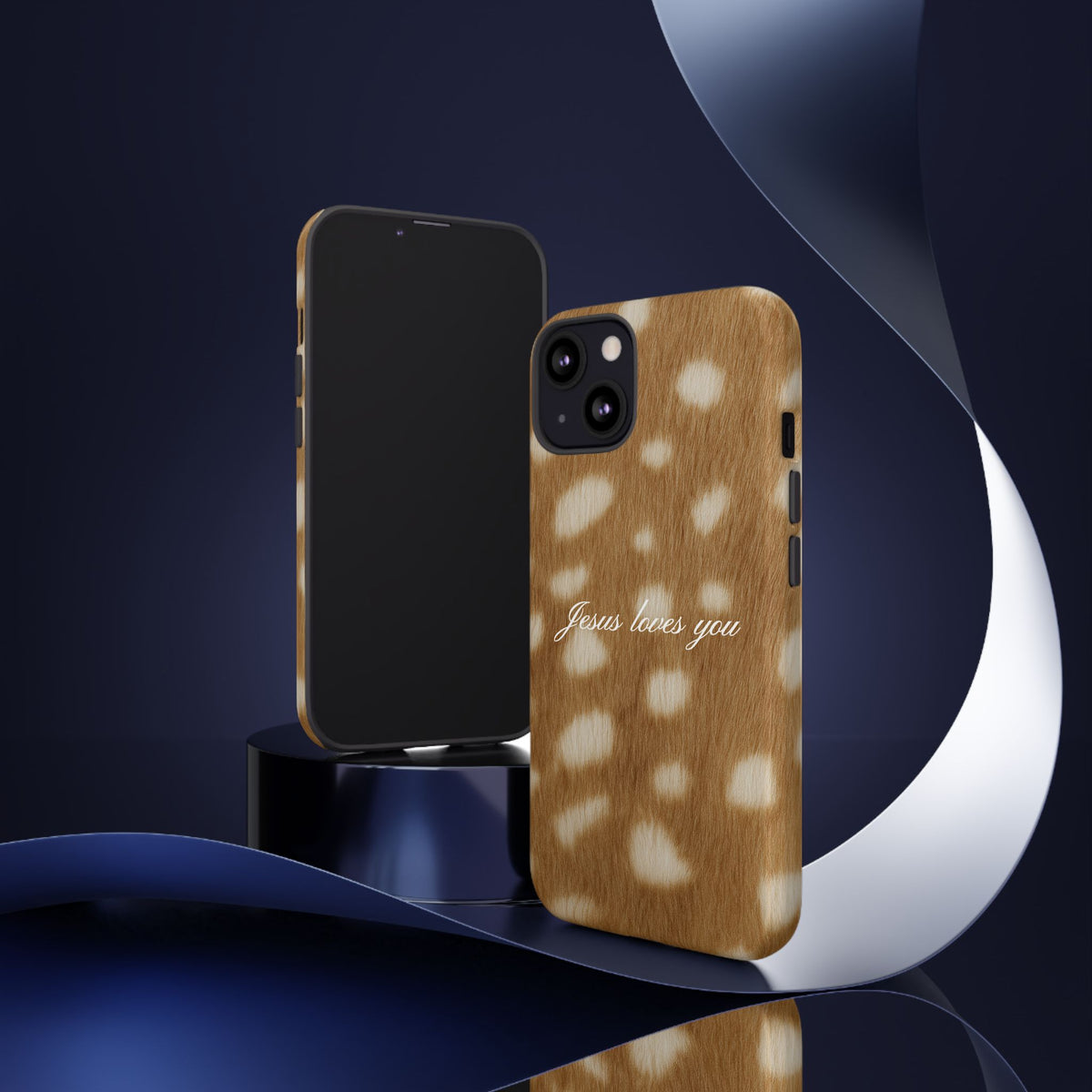 Jesus loves you Fawn Phone Case