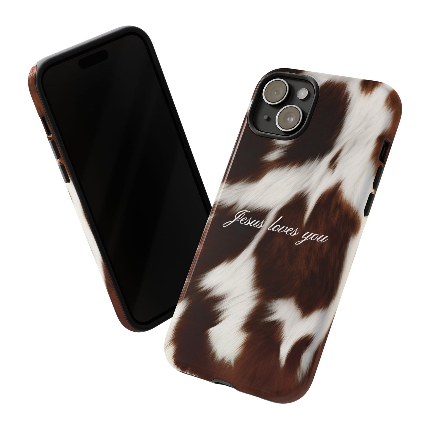 Jesus loves you Cow Phone Case